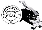 S901C CORPORATE DESK SEAL - S901C 1 3/4" Corporate Desk Seal